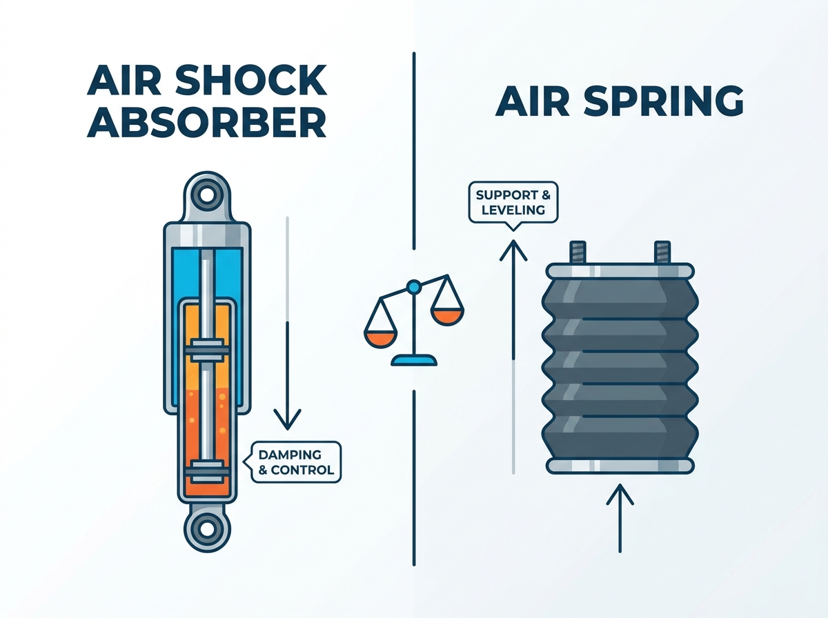 Air Shock Absorber vs Air Spring
